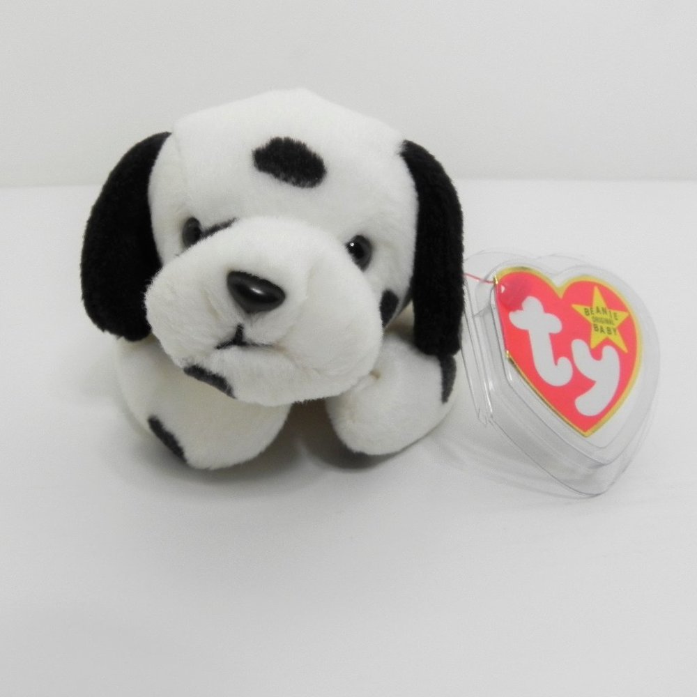 Ty Beanie baby Dotty the Dalmatian Style 4100 - Sewing Error Oddities